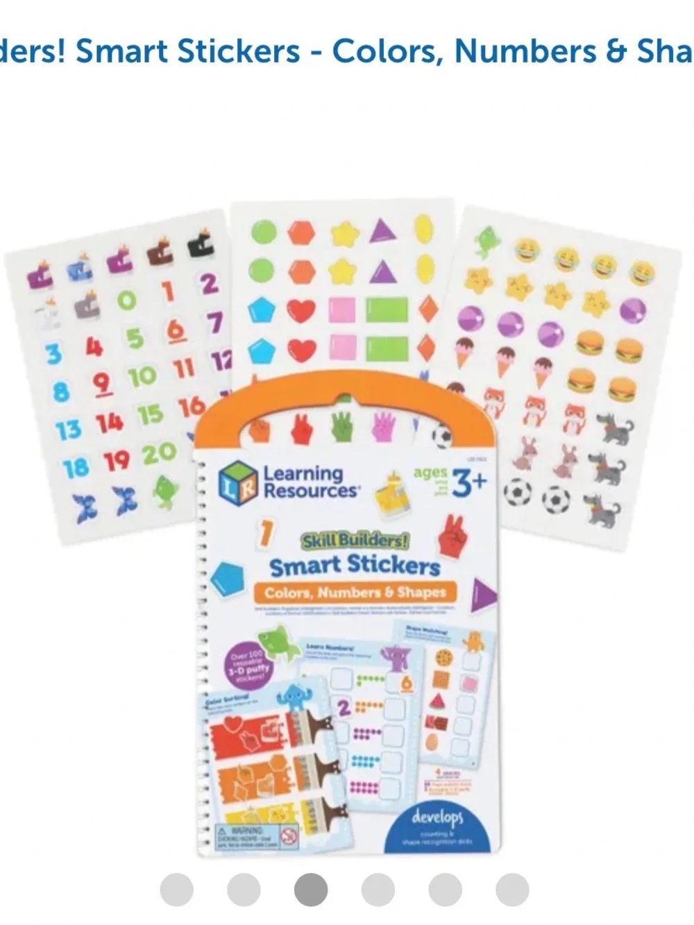 Learning Resources- 2 Books Included- Letters & Phonics- Colors, Numbers, Shapes